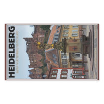 Heidelberg - Statue and Castle Rectangle Stickers