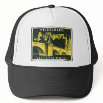 Heidelberg Victoria Hotel Vintage Label Mesh Hat