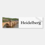 Heidelberg view over the Neckar Bumper Sticker