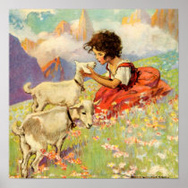 "Heidi and Her Goats" by Jessie Willcox Smith Posters
