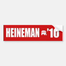 HEINEMAN 2010 BUMPER STICKERS