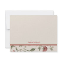 Heirloom Garden Personalized Stationery Announcements