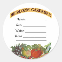 Heirloom Gardener Custom Seed Packet Stickers stickers