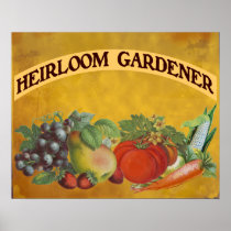 Heirloom Gardener Vintage Art Poster posters