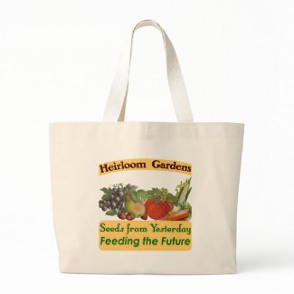 Heirloom Gardens Green Saying bag
