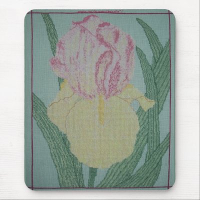 HEIRLOOM IRIS MOUSE PAD by dequilla