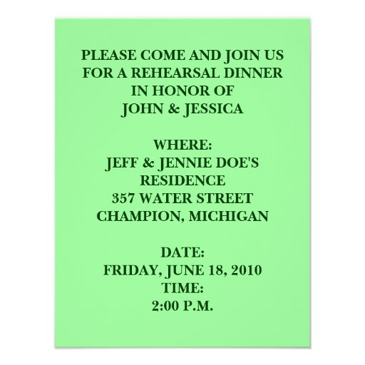 HEIRLOOM ROSES ~ PRETTY REHEARSAL DINNER INVITES!
