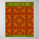 HEIRLOOM SERIES #1 FALL FLOWERS POSTER