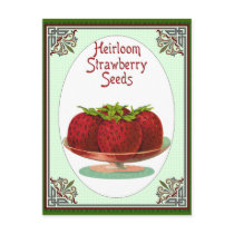 Heirloom Strawberry Seeds postcards