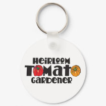 Heirloom Tomato Gardener keychains
