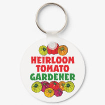 Heirloom Tomato Gardener keychains