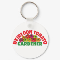 Heirloom Tomato Gardener keychains
