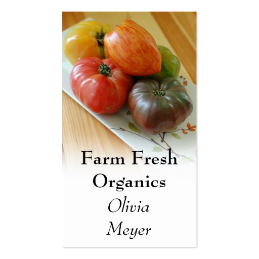 Heirloom Tomatoes Business Cards