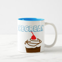 Helado divertido tazas de café