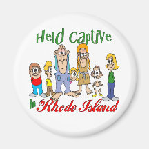 Held Captive in Rhode Island Refrigerator Magnet