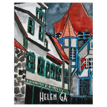 Helen GA vacation paradise German town Georgia art letterhead by dereklovessheila Helen GA vacation paradise German town Georgia art letterhead
