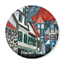 Helen GA vacation paradise German town Georgia art Magnet