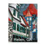 Helen GA vacation paradise German town Georgia art Postcard
