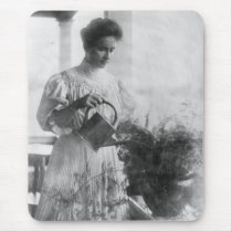 Helen Keller Watering Plants Portrait Use Pads
