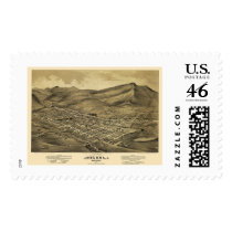 Helena, MT  Panoramic Map - 1875 Stamp