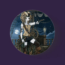 "Helena" Sky Pirate Ship Moon Fae Button buttons