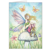 Helena's Garden Fairy Card by Molly Harrison
