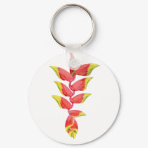 Heliconia Branch Keychain