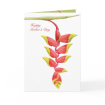 Heliconia Branch Mother's Day Card