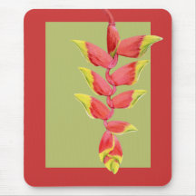 Heliconia Branch Mousepad