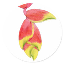 Heliconia Branch Sticker