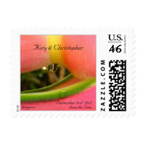 Heliconia Exotic Wedding Postage Save the Date postage