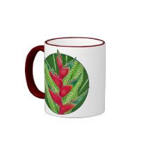Heliconia Graphic mugs
