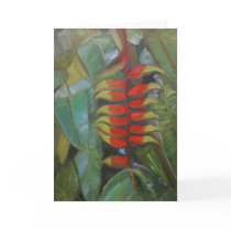 "Heliconia Trail" Greeting Card