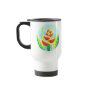 Heliconia Tropical Flower Batik Steel Travel Mug