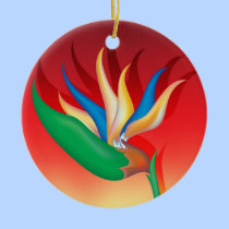 Heliconia Tropical Flower ornaments