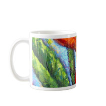 Heliconia Tropical Flower Painting - Multi mugs