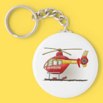 Helicopter Ambulance Keychain keychains