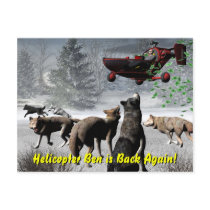 Helicopter Ben is Back Again! Postcard