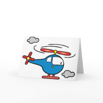 Helicopter Blue an Red cards