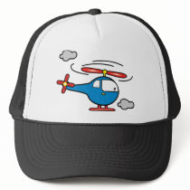 Helicopter Blue an Red hats