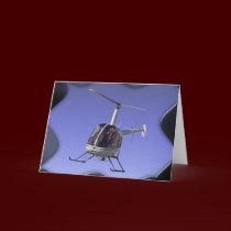 Helicopter Card Flying Chopper Greeting Card cards