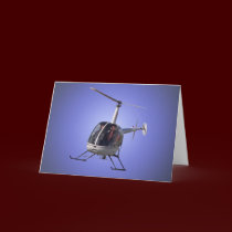 Helicopter Card Flying Chopper Greeting Card cards