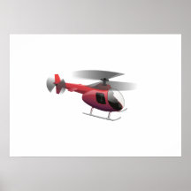 Helicopter Cartoon Posters