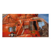 Helicopter - Coast guard helicopter Picture Card