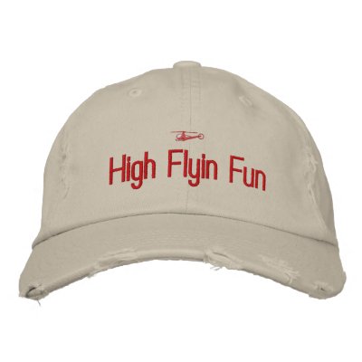 Helicopter Embroidered Hat by embroideryshirts