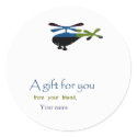 Helicopter - Gift Label stickers by kool27 Helicopter - Gift Label stickers