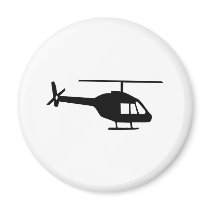 Helicopter Fridge Magnet
