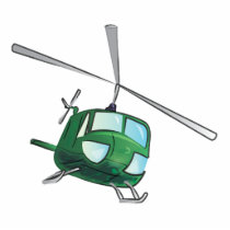 Helicopter photo sculptures