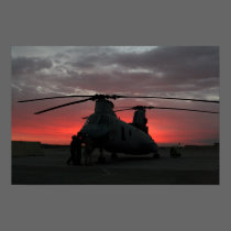 Helicopter Sunrise posters