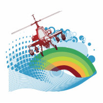 helicoptor ride vector design photo sculptures